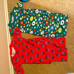 2 Hanna Anderson pajamas size 120 (6-7)